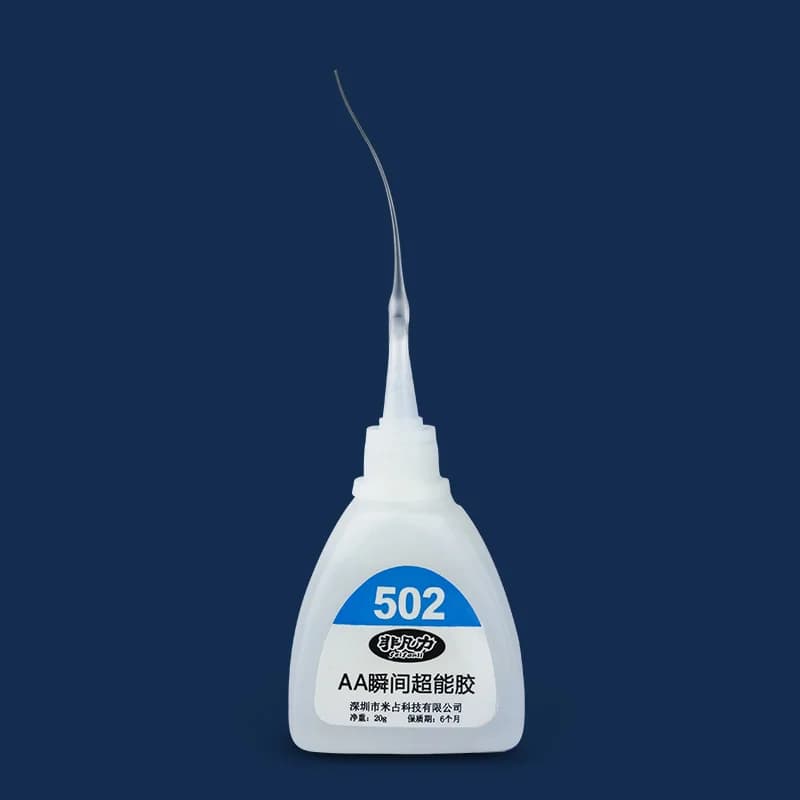 Liquido Super colla legno gomma metallo vetro cianoacrilato adesivo negozio di cancelleria Gel per unghie 502 pelle istantanea resistente