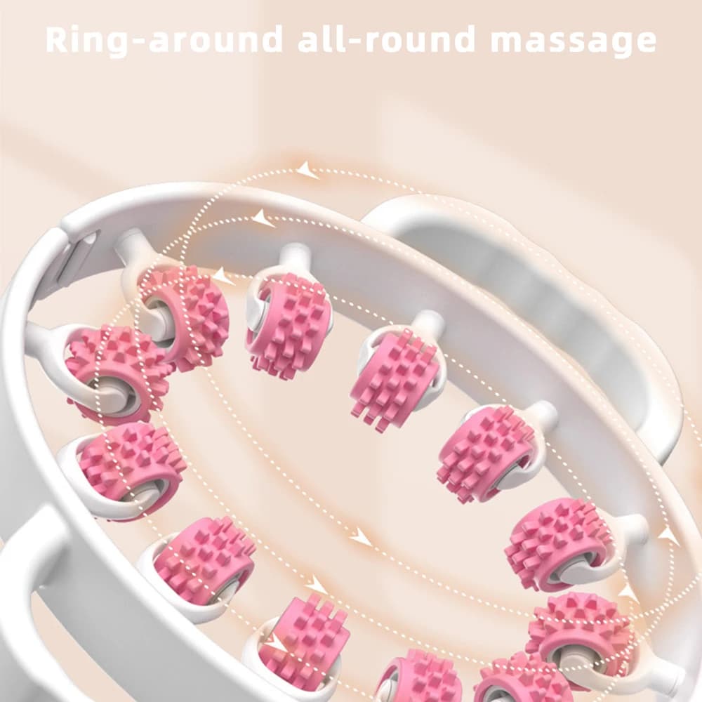 1 pz Rotondo Massaggiatore Rullo per Vita Muscoli Addominali Anello Gamba Clip Tubo di Stufa Per Pulire Il Meridiano Portatile Cellulite Massaggio