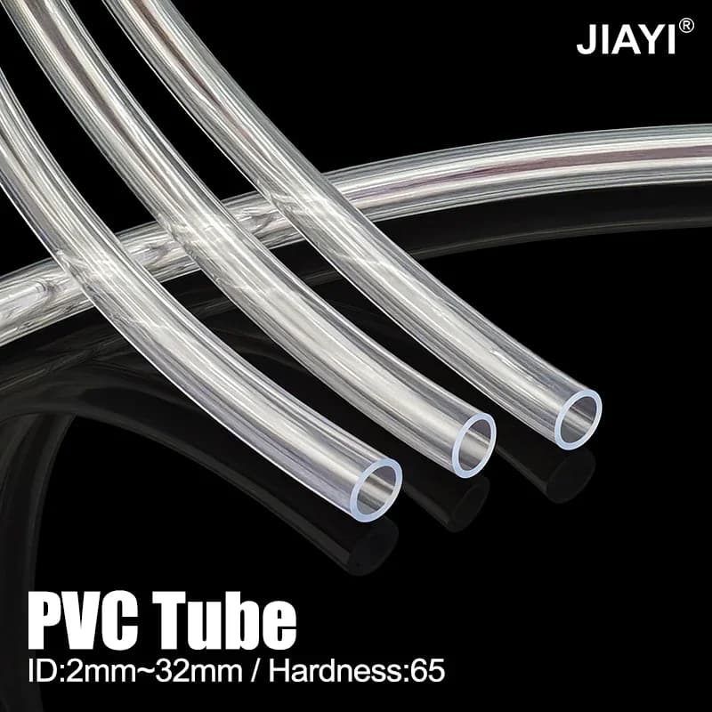 Tubo in PVC trasparente leggero anti-attorcigliamento, diametro interno 1-32 mm, flessibile, non tossico, resistente alle crepe, per acquari, pompe da giardino