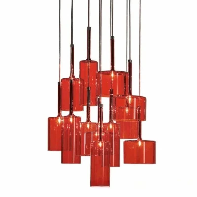 Lampadario da ristorante di design minimalista italiano Bar Tazza di vetro Lampada a sospensione Camera da letto Decorazione domestica Lampada a sospensione con illuminazione a LED