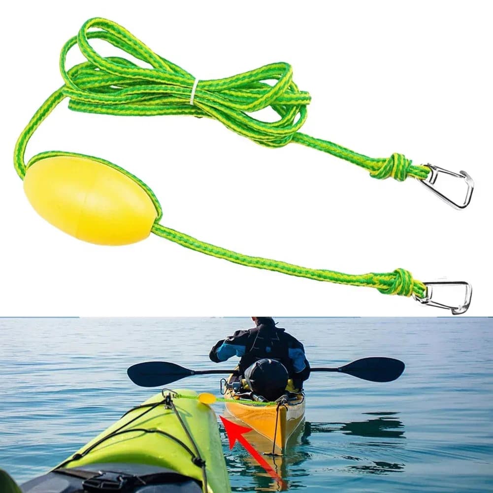Corda da traino per kayak Corda di salvataggio a connessione rapida da 12/15/20 piedi con/senza borsa di ancoraggio per sacchi di sabbia per la corda di ancoraggio della barca a motore Sostituisci le parti