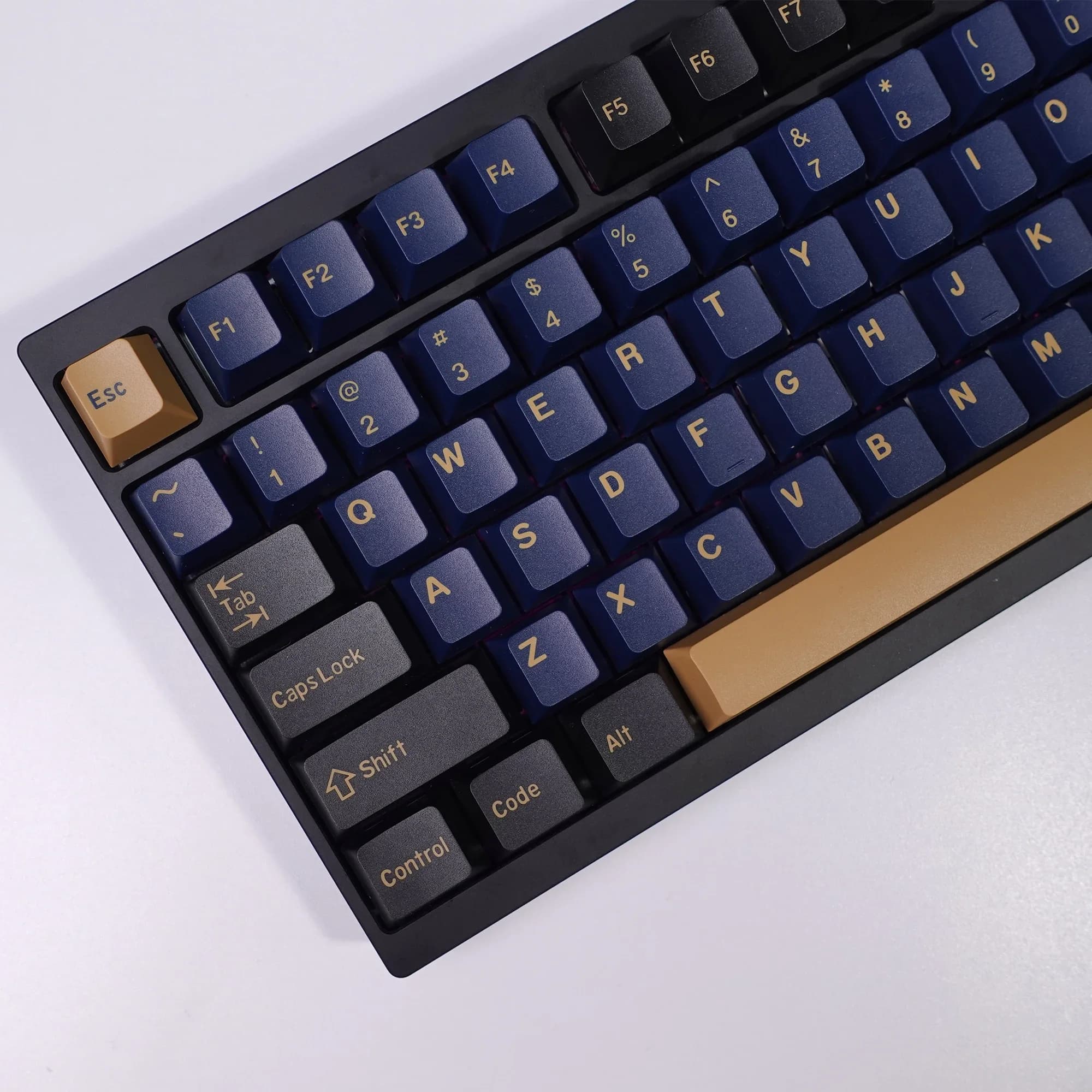 KBDiy 174 tasti GMK Blue Samurai Copritasti per tastiera meccanica PBT Cherry Profilo GMK Keycap Double Shot per Aula F75 F87 F99
