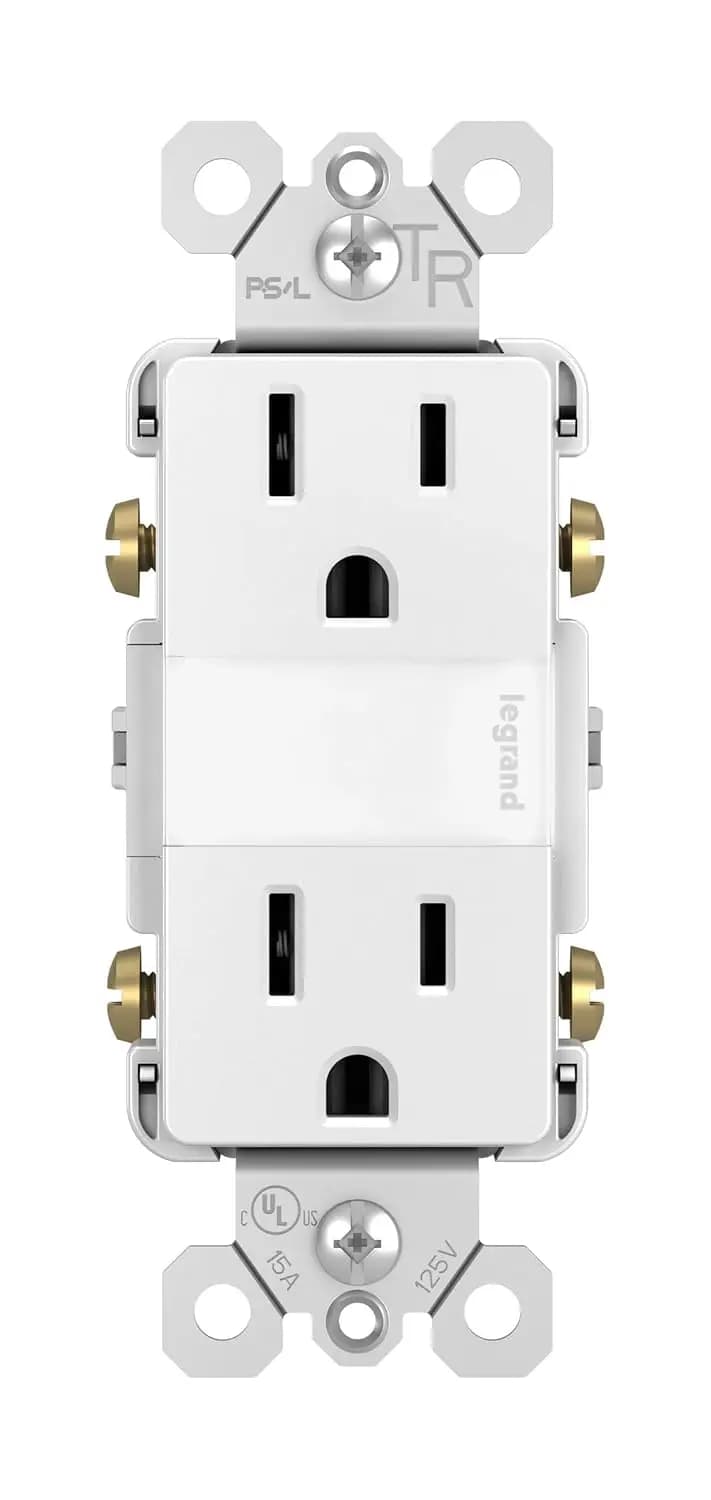 Luce Notturna LED Regolabile da Presa, Anti-Manomissione, 5 Livelli di Luminosità, Bianca