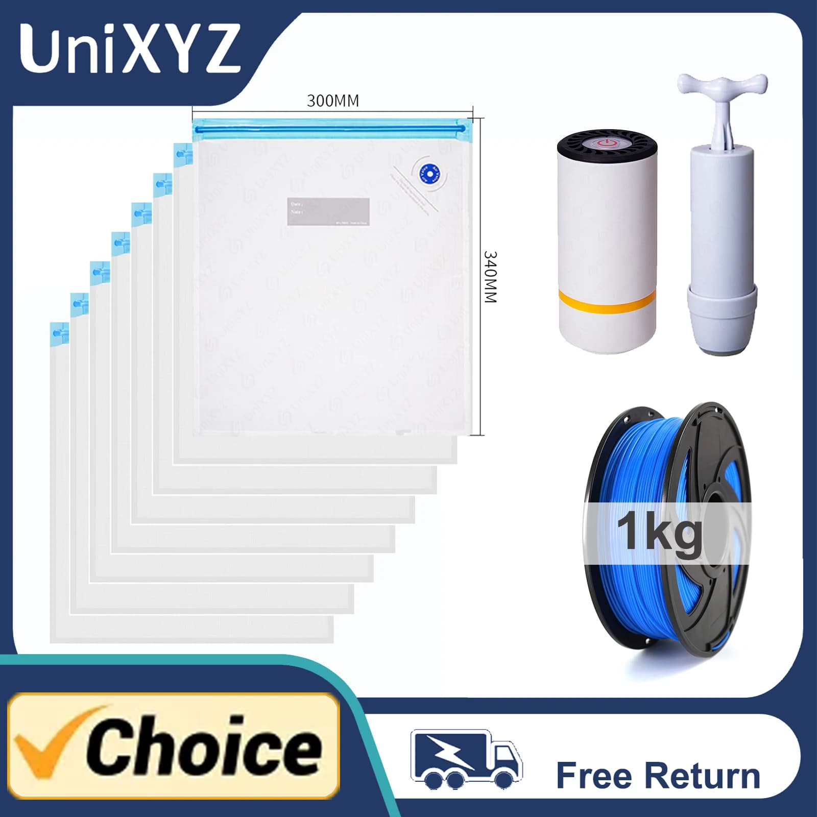 3D Printer Filament Storage Bag PLA ABS PETG Vacuum Bag Dryer Sauto Moisture Resistant Sealing Bags Keep dry sealed filament