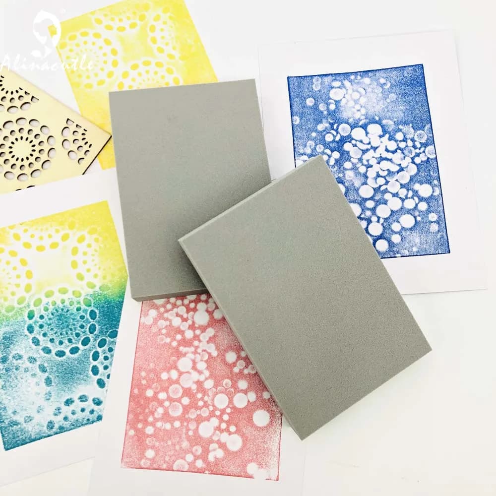 Alinacutle reusable modelable foam graphic transfer tool for Scrapbooking handcrafted tools
