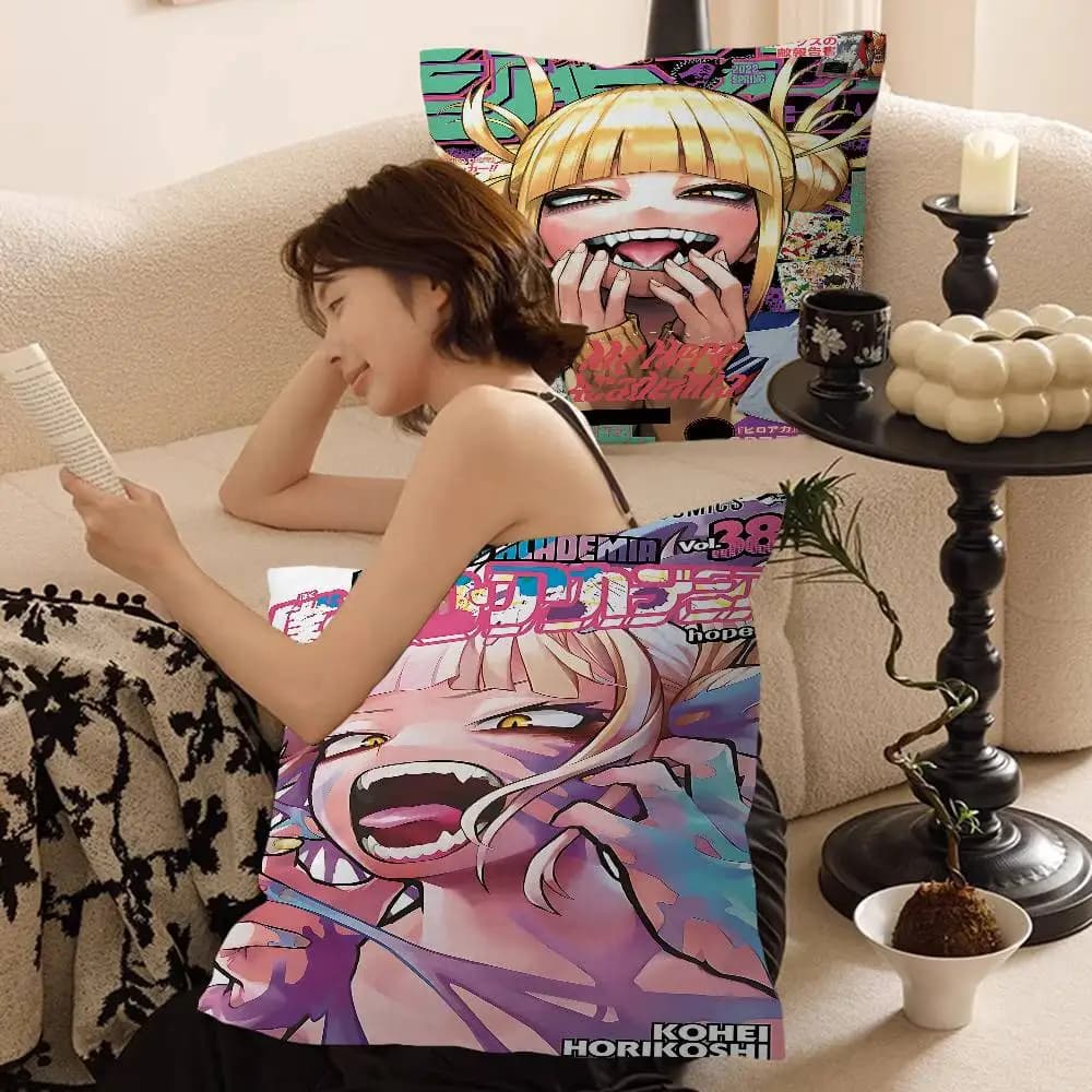 Himiko Toga My Hero Academia Classic Lucky Dragon pillow cover sofa cushion cover home room decoration children gift