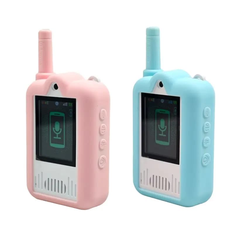 Walkie Talkie Video per Bambini con Schermo HD da 2 Pollici, Interfono con Chiamata a un Tocco, Regalo per Bambini
