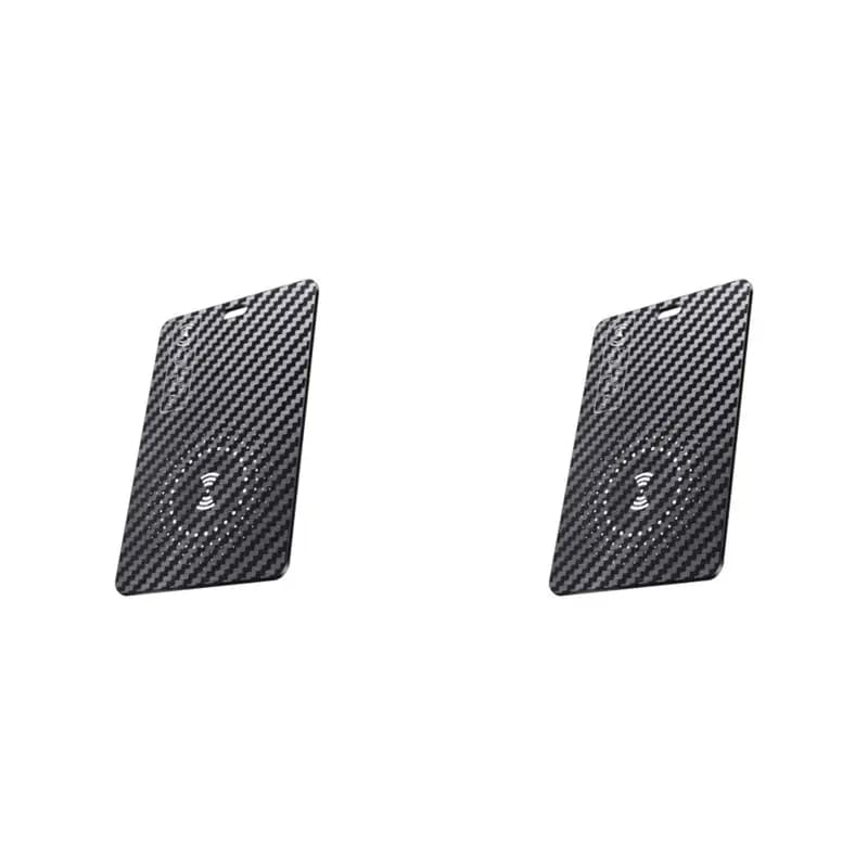 【MUST-HAVE】2X Portafoglio ultrasottile Localizzazione carta anti-perdita Localizzazione GPS Smart Tag per Trova la mia scheda dispositivo Carica wireless IP6