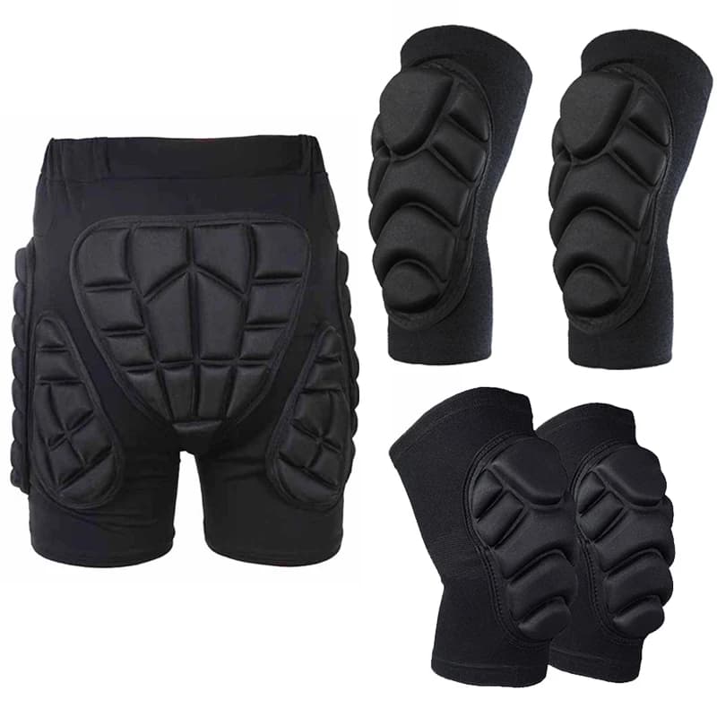 Men's Sports Shorts Bike Shorts Padded Cycling Shorts Shock Protection Ski Skating Protective Anca Soft Knee Sleeve