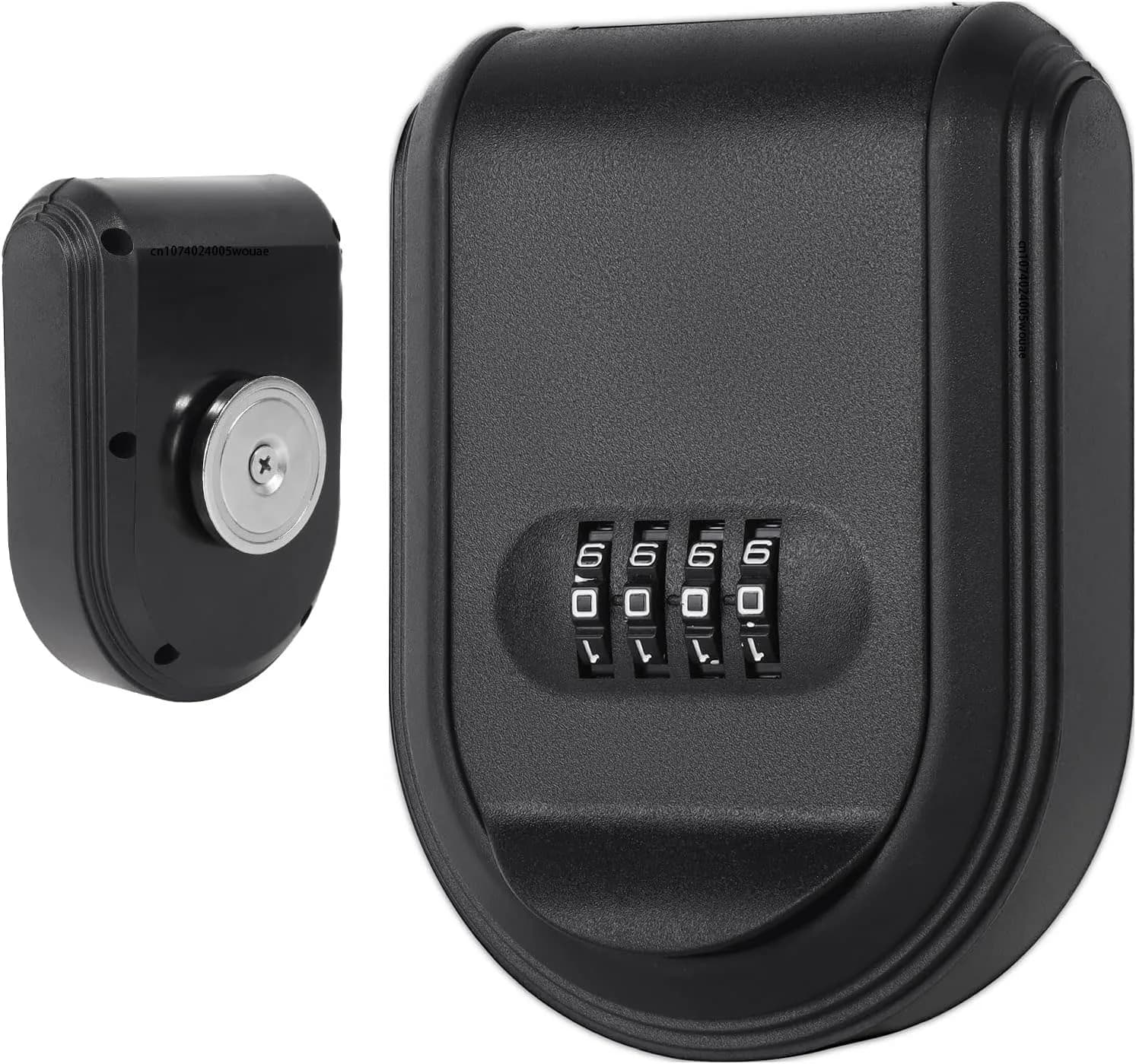 Cassetta di sicurezza con chiave magnetica con nascondiglio per serratura a combinazione a 4 cifre sotto il portachiavi magnetico dell'auto con forte magnete per interni ed esterni