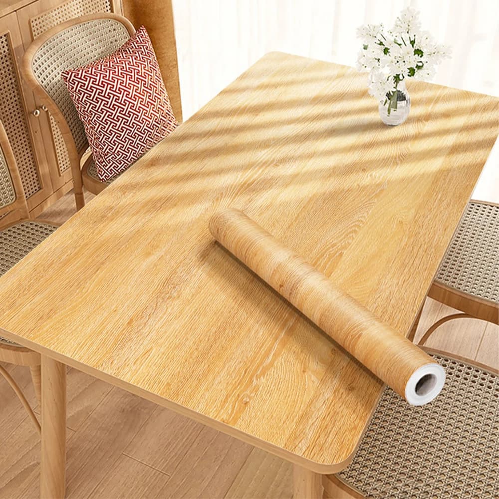 Adesivi in PVC con venature del legno per guardaroba, armadi, tavoli, mobili, carta da parati autoadesiva impermeabile, decorazioni per la casa