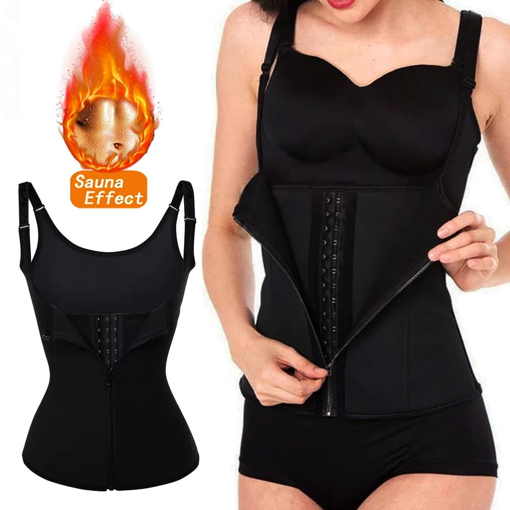 Sweat waist training vest Shapewear Slimming Corsets for Weight Loss Body Shaper Sauna Jumpsuits Compression Tanks