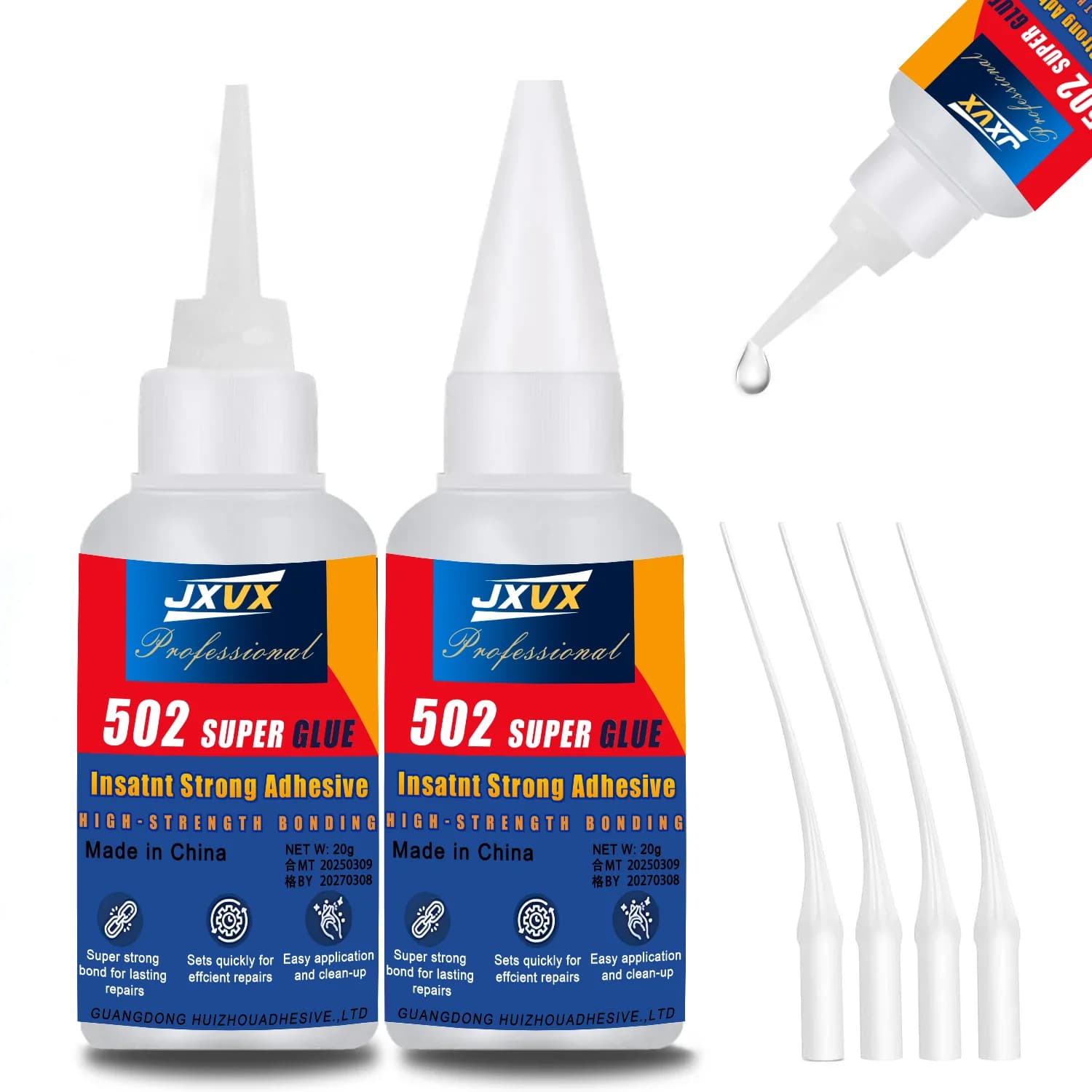 LOOLIFL Professional 502 Quick Collar Waterproof Universal adhesive for repairs Safe glue for plastic food Wood Metal Ceramic Glass