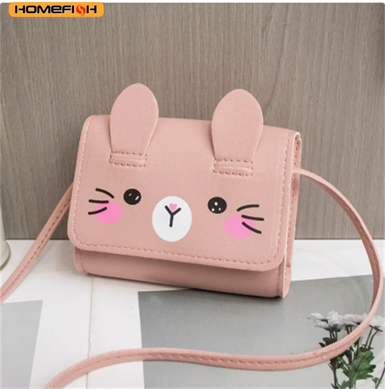 Mini baby bag, cute PU shoulder bag for girls, princess purse for babies