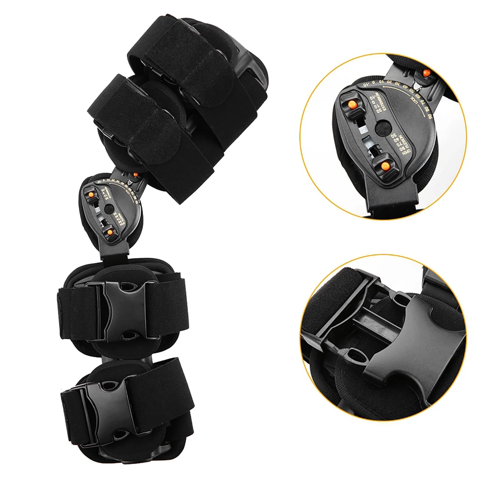 Adjustable knee joint brace surgical fixation fracture support ankle support knee brace support