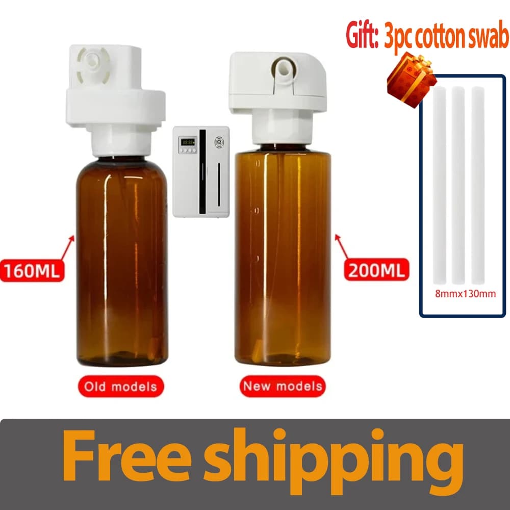 Bottiglia di Olio Profumato di Ricambio per Diffusore di Fragranze con Ugelli Spray (Macchina Non Inclusa) 160ml/200ml, Regalo 3 Spugnette di Cotone