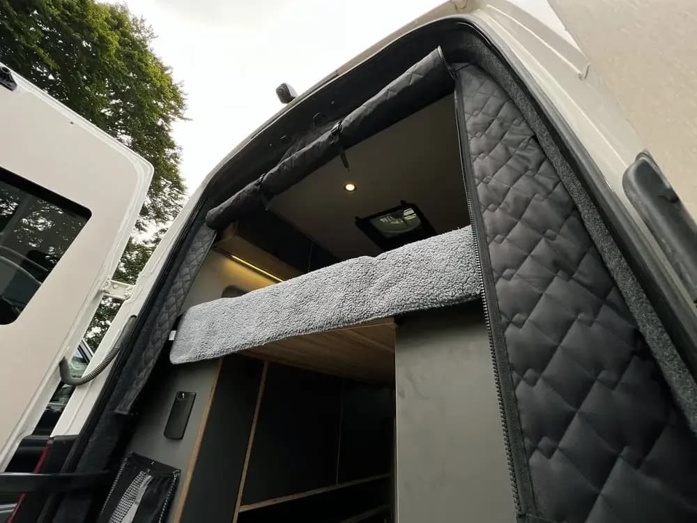Rv Insulated Thermal Screen Curtain for Rear Barn Door Tailgate for Fiat Ducato Peugeot Boxer Citroen Relay 2006+ Ram Promaster