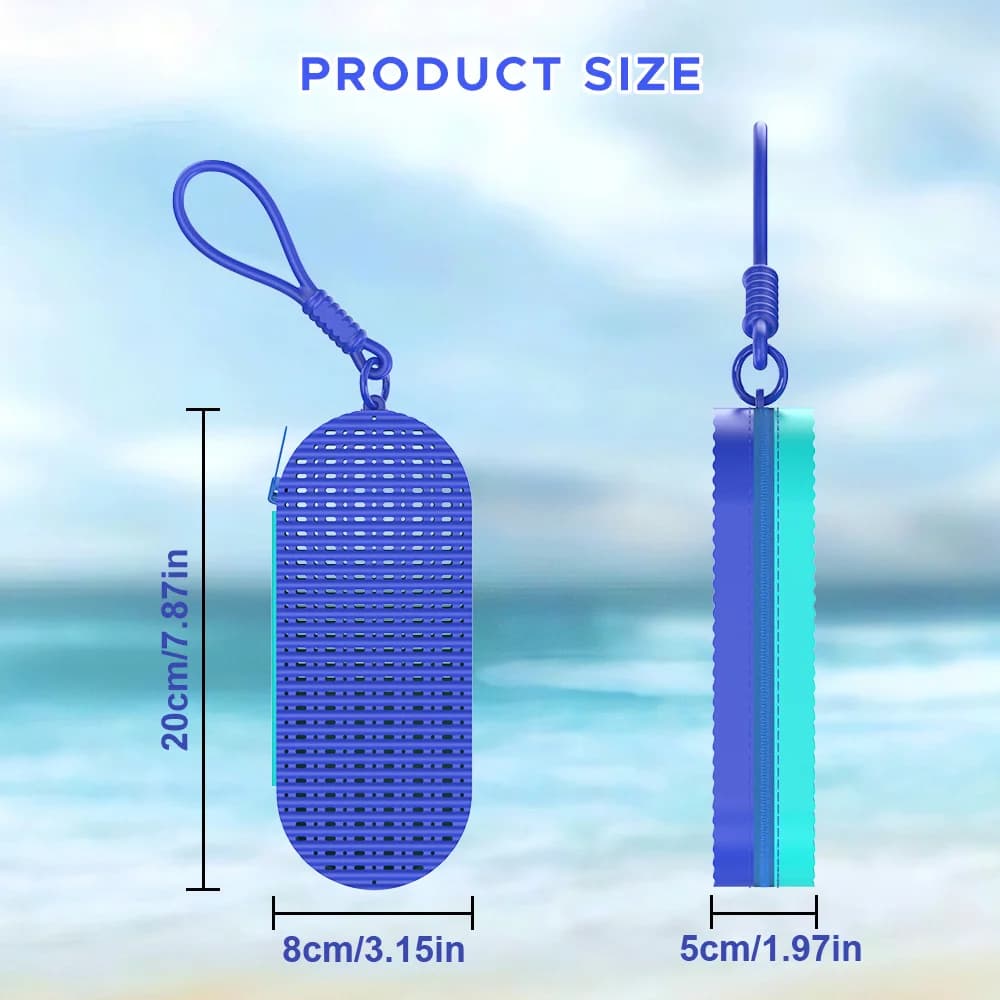 NUOVA Custodia Protettiva in Silicone per Occhialini da Nuoto, Scatola Contenitore Antiurto Traspirante Antigraffio Portatile Pieghevole
