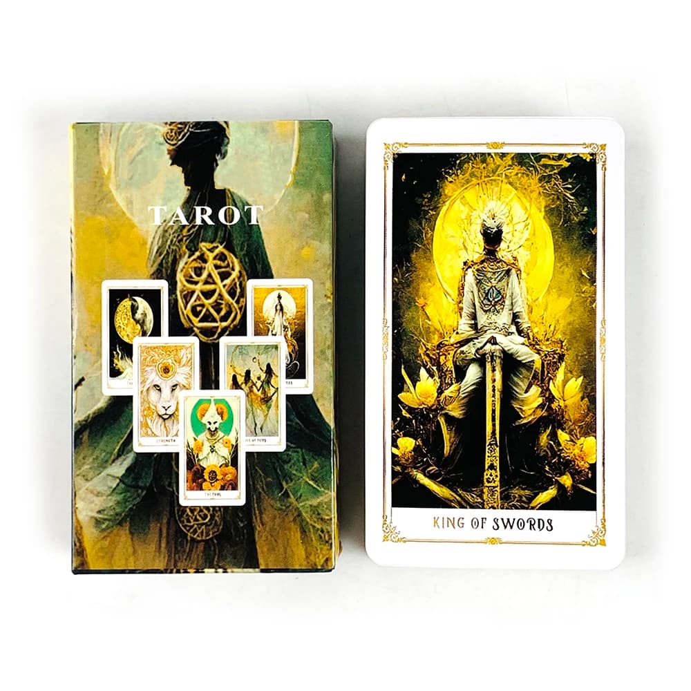 New Tarot Cards A 78 Deck Oracle English Visions Fate Prediction Divination Edition Borad Playing Games,Camping Games