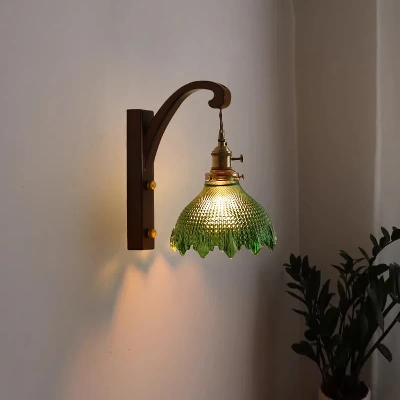 Lampada da parete a LED Comodino nordico Comodino Ferro Lampade da parete in legno Pratica lettura regolabile Illuminazione da studio Nuove decorazioni per la casa Applique