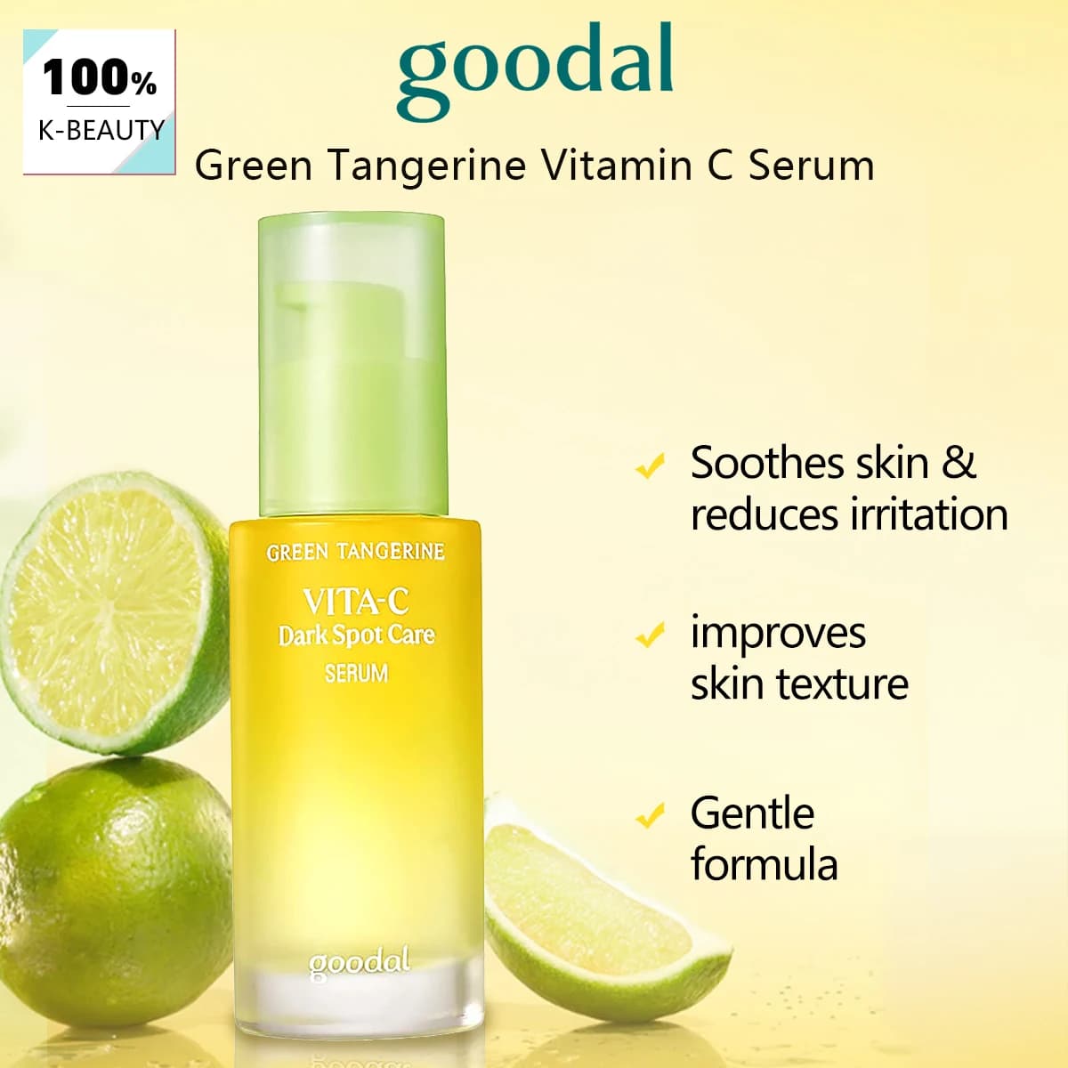 BUONO Serum vitamin C to green mandarin, light serum consistency, opacity reduction, antioxidant protection, beauty K, Korean makeup