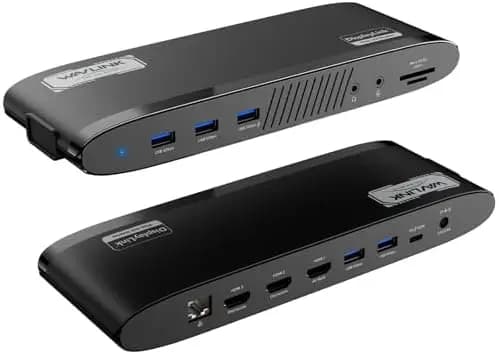 Aumenta la produttività con la docking station WAVLink DisplayLink – 3 monitor, display doppi, ricarica da 100W!