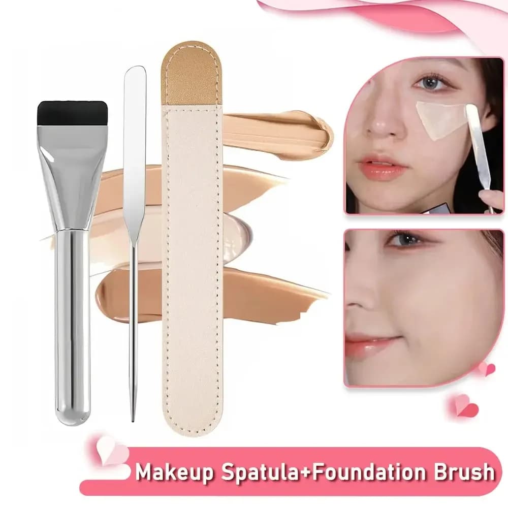 Stainless Steel Makeup Brush Stick for Mixing Brush Set for Background Shaft Tool for Mixing Pigments Brush Tool for Face Contour Brush