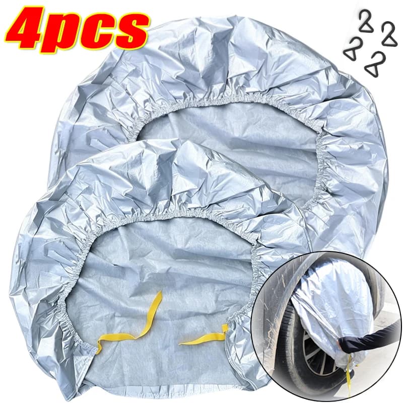 2-4pcs Car Tires Storage Bag Wheel Tire Covers Case Vehicle Wheel Protector For Caravans Truck Car Camper Trailer Wheel Cover