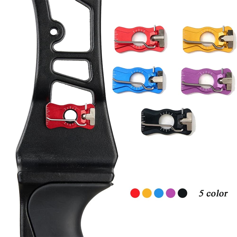 Archery Bow Magnetic Arrow Rest Stick To Bow Riser Aluminum Alloy for Recurve Bow Right and Left Hand Outdoor Shooting Accessory
