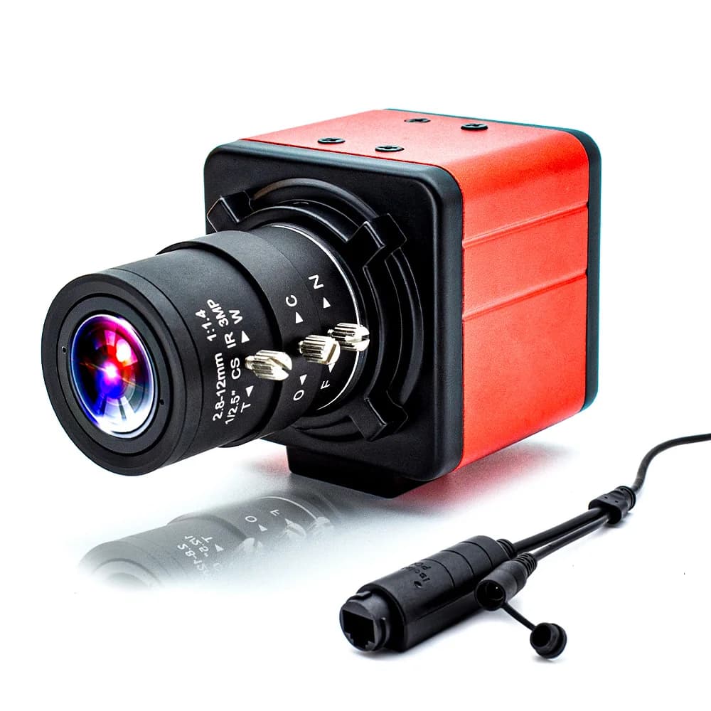WGWK 4K Mini POE IP Camera CMOS Security Video CCTV Industrial 3/4/5/8MP Wire Mesh Camera with 6mm 2.8-12mm lens
