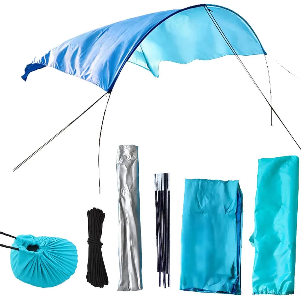 Portable Beach Canopy Tent Lightweight Sun Shade Shelter UV Protection Waterproof for Family Outdoor Camping Picnic 500*300cm
