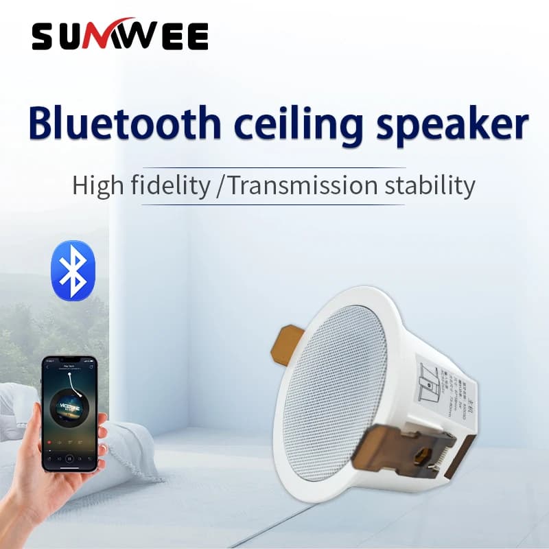 Mini altoparlante da soffitto Bluetooth altoparlanti domestici altoparlanti audio da soffitto per soffitti sistemi di altoparlanti con suono di alta qualità