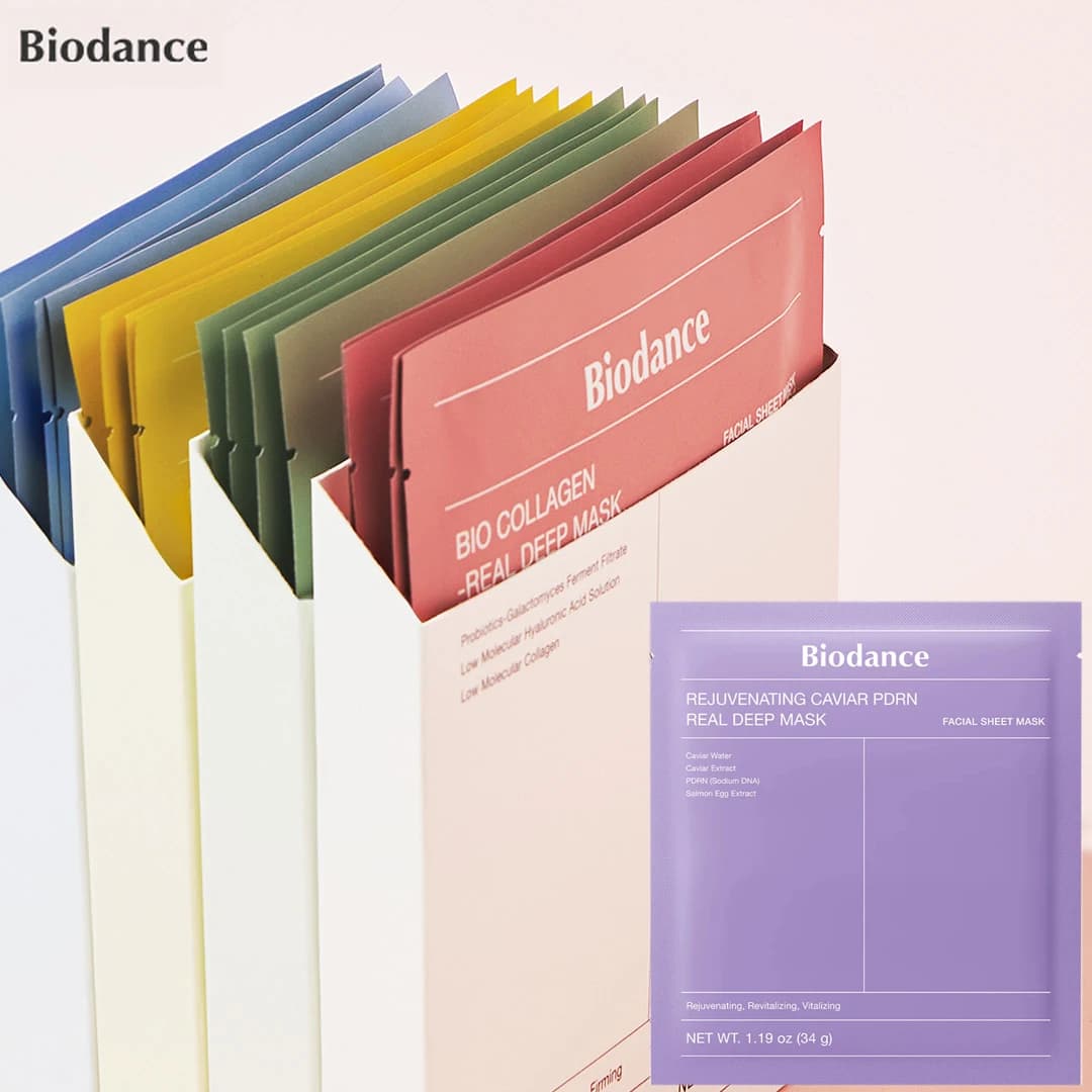 Maschera Gel Idratante Profonda Biodance Caviar PDRN Bio-Collagene, Trattamento Notturno per Restringere i Pori e Migliorare l'Elasticità