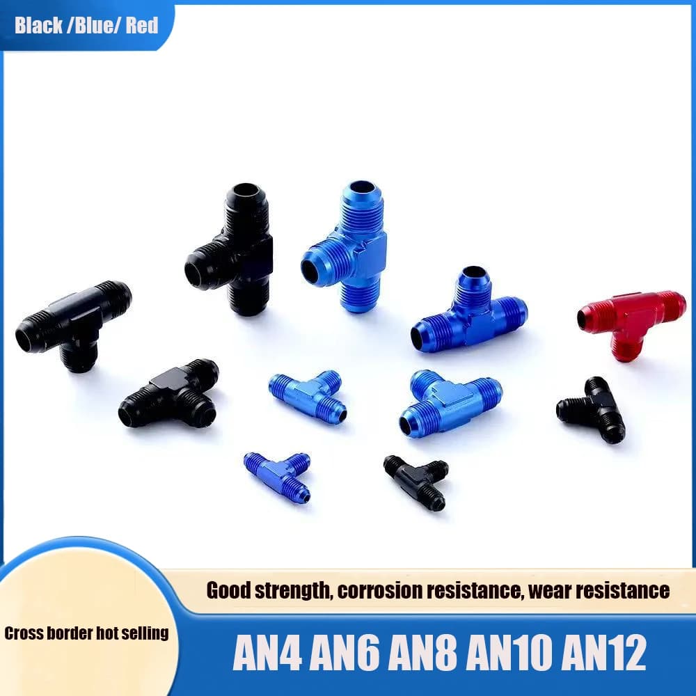 Modifica auto olio giunto freddo freno giunto a T connessione rapida tubo olio giunto a T AN adattatore a T AN4AN6AN8 AN10 AN12 giunto a T