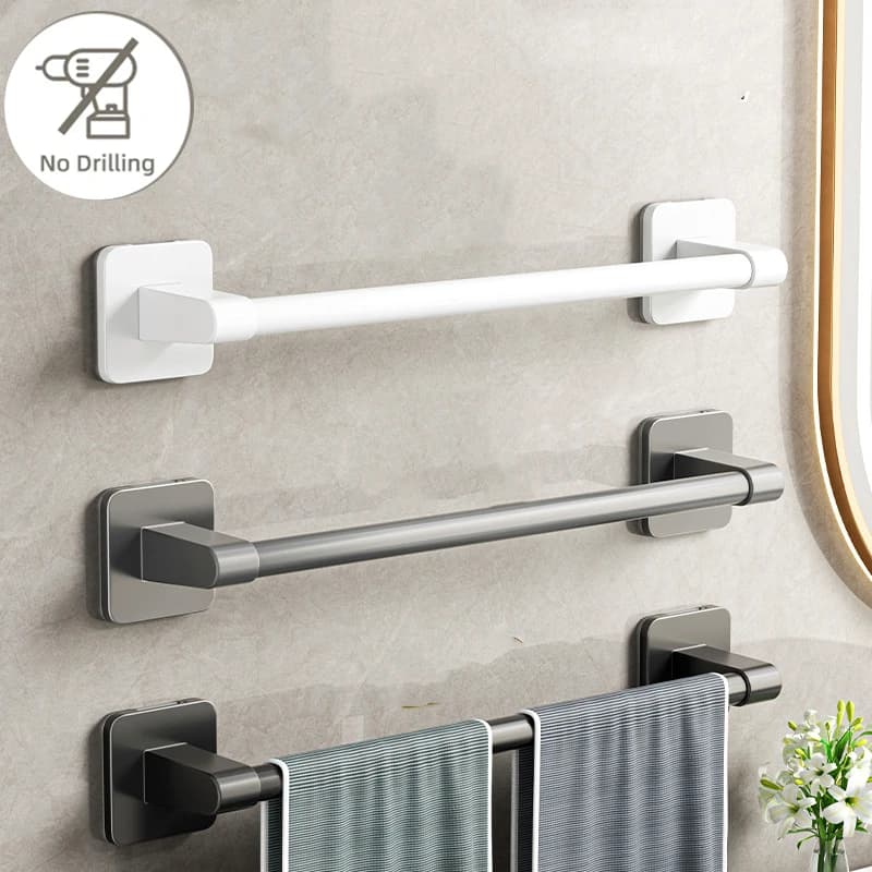 Porta asciugamani da bagno Porta pantofole senza foratura Porta asciugamani da parete Porta asciugamani da cucina Accessori da bagno