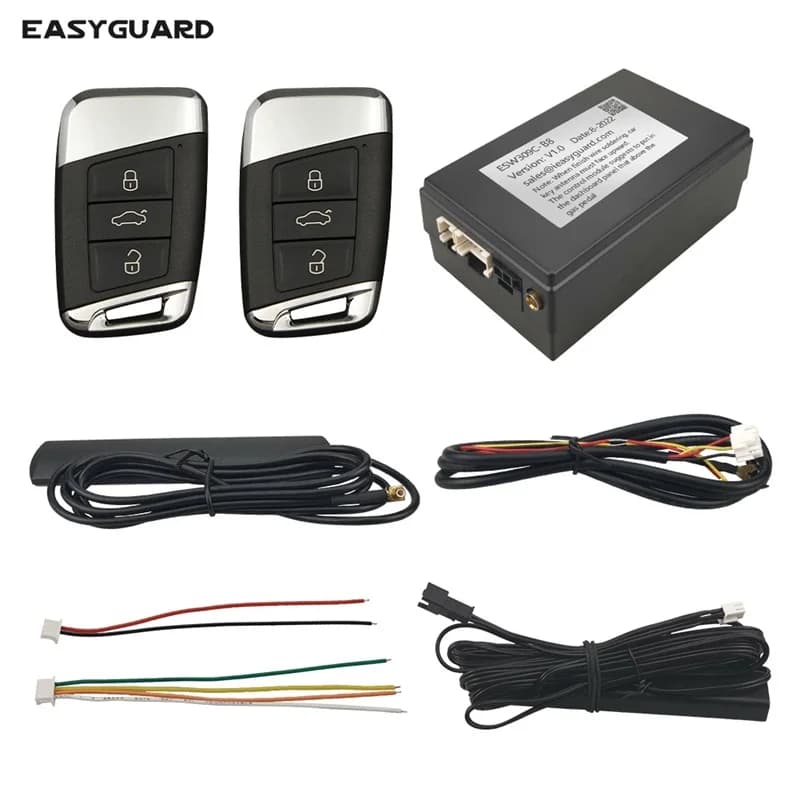 Kit PKE Smart Key EasyGuard adatto per VW con pulsante di avvio di fabbrica DC12V Blocco automatico Sblocco Impostazione abilitata o disabilita
