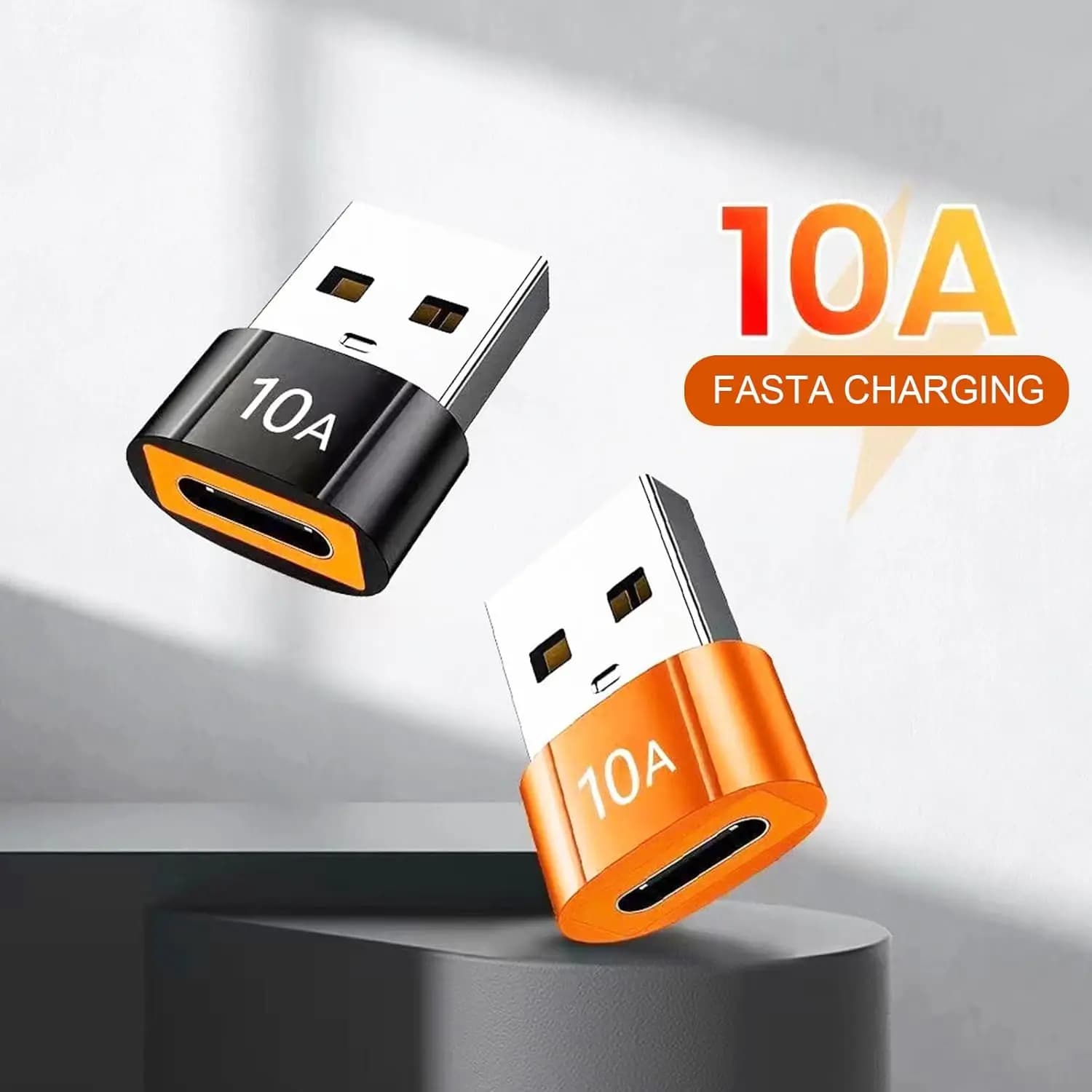 USB to Type C 10A OTG USB 3.0 Type C Male to USB Female Charging Data Transfer Converter for MacBook iPhone Samsung