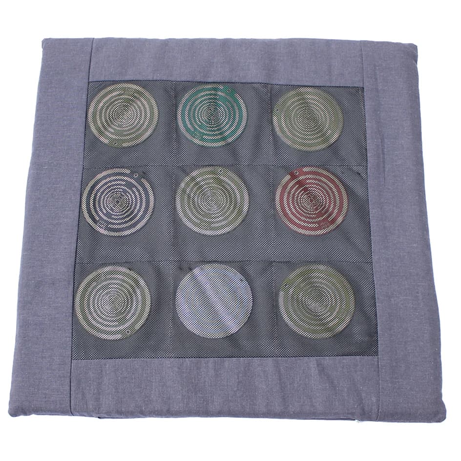 43x43cm Square Pads Chair Seat Cushions with Polarizing Disk Meditation Mat Awaken Self Repair Help the Body Recover for Office