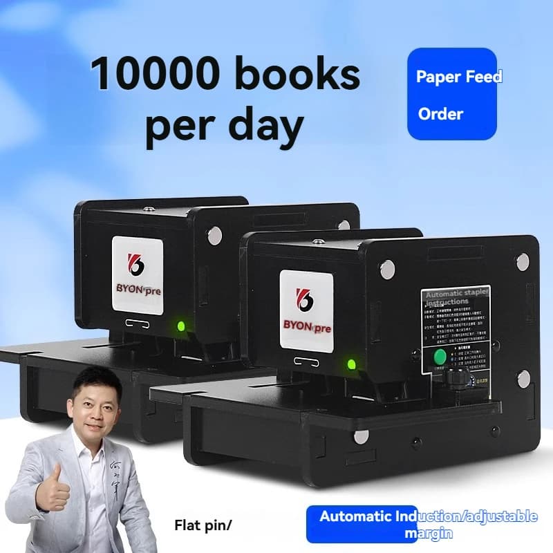 BY-50E/70E Cucitrice elettrica Piccola rilegatrice Rilegatura piatta Libro spesso 70 pagine
