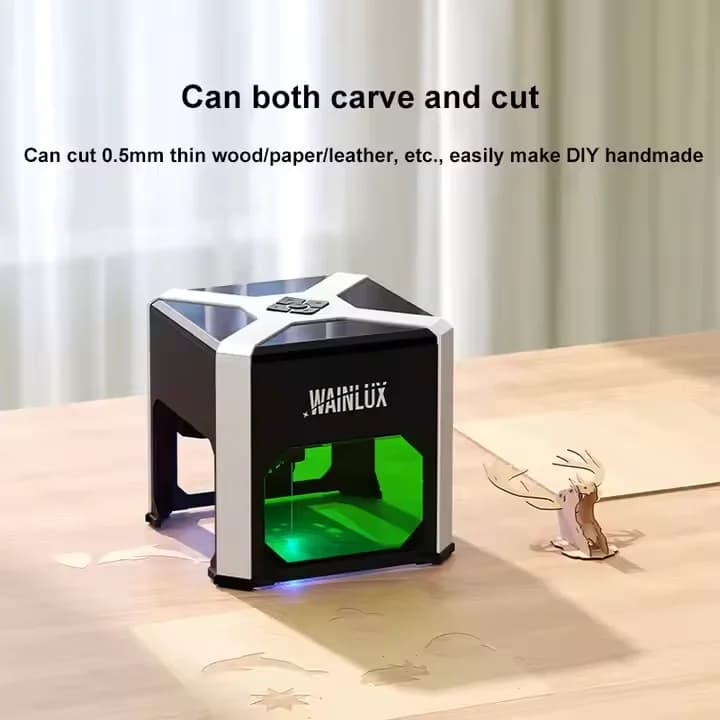 K6 Mini Portable Electric Laser Engraver Table Marking Machine For Wood Leather Board Type Diode Laser Supports AI LAS New
