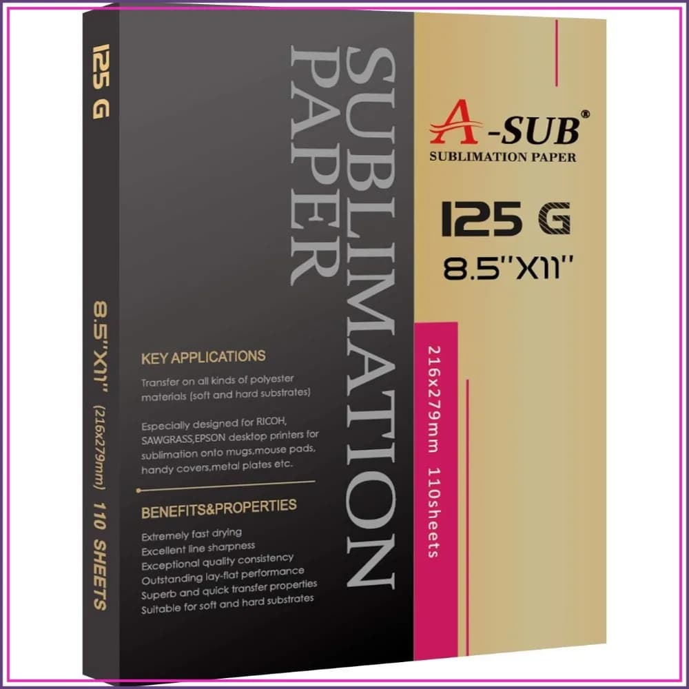 Sublimation Paper 8.5x11 Inch 110 Sheets 125g for DIY Gifts