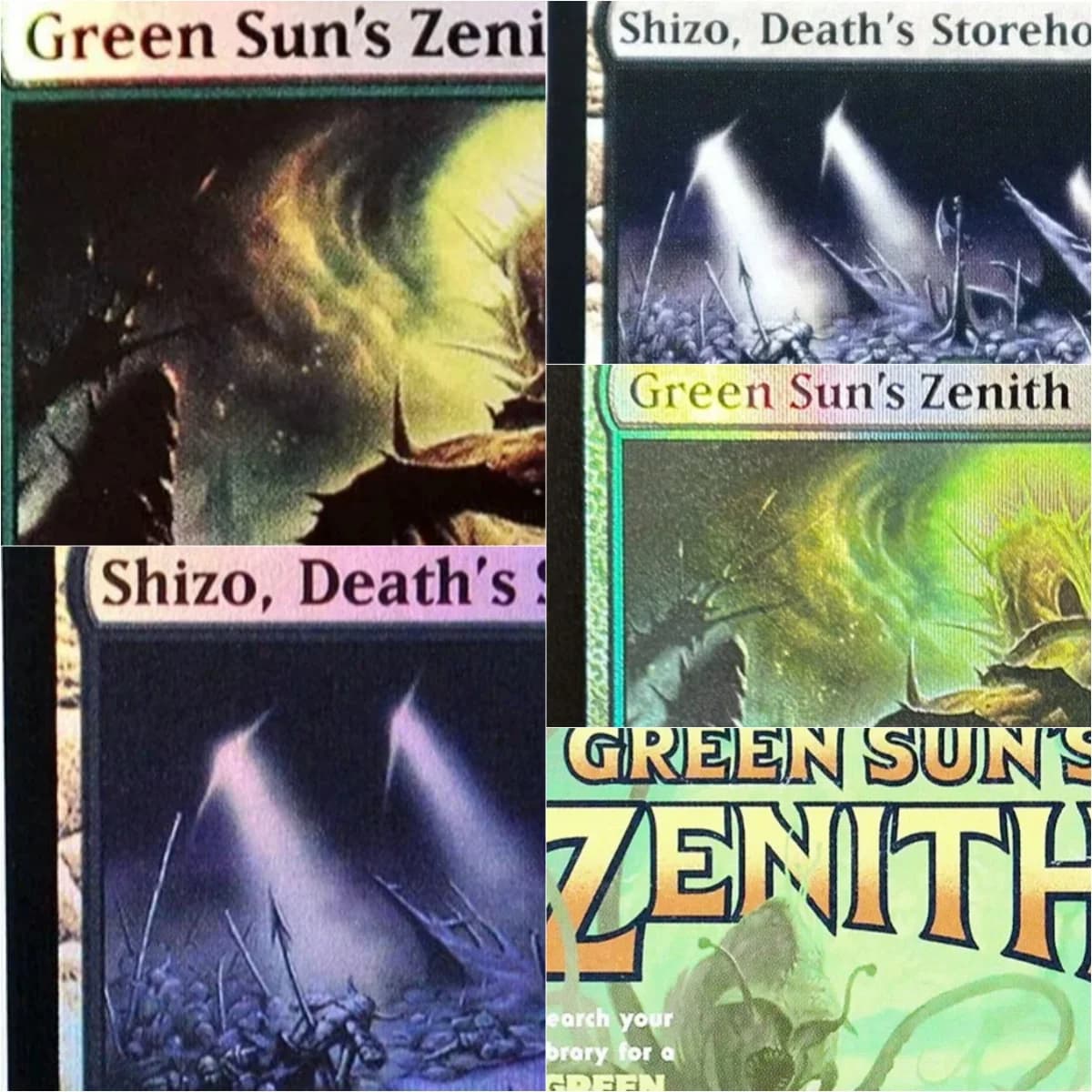 "Green Sun's Zenith" Carte da Gioco Proxy TCG di Alta Qualità, Carte Magiche BlackProxy, Carte da Gioco da Tavolo, Carte Collezionabili
