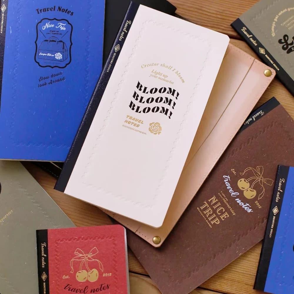 Fromthenon Taccuino da Viaggio Vintage con Copertina in Lamina d'Oro Goffrata, Pagine Interne a Griglia Vuote, Agenda, Ricarica di Fogli Interni per Cancelleria