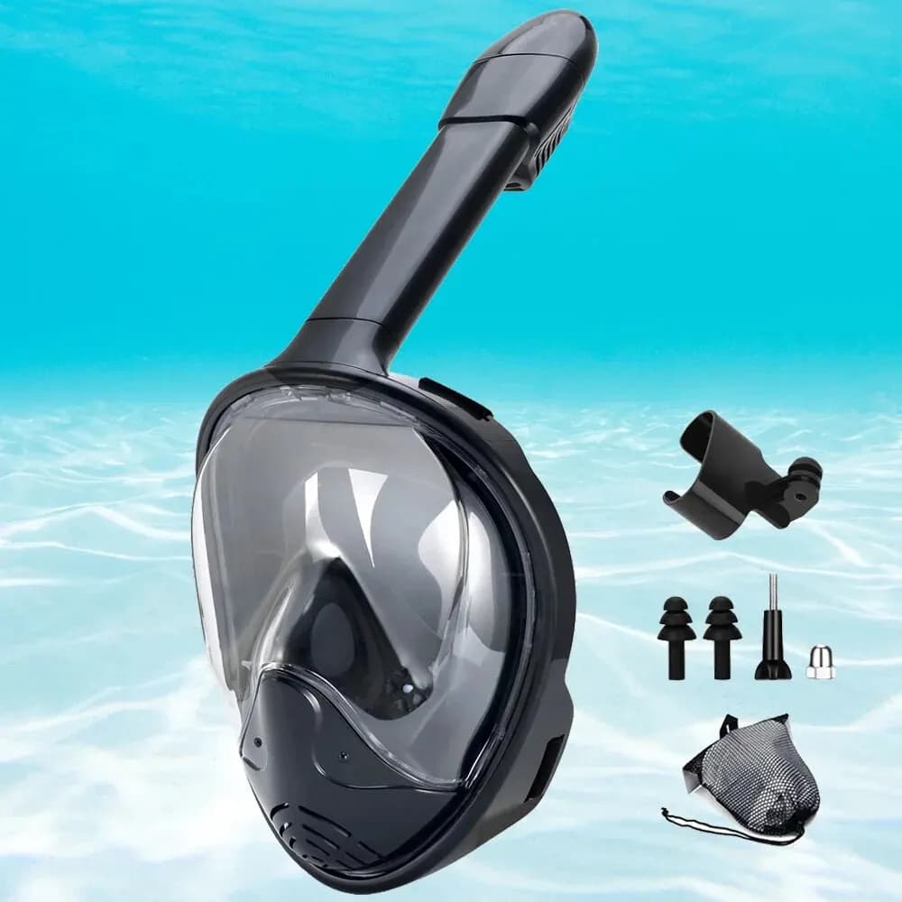 Snorkeling Underwater Full Face Children Swimming Mask Set Respiratory Masks for Diving Anti Fog Safe Breathing for Kids Adults