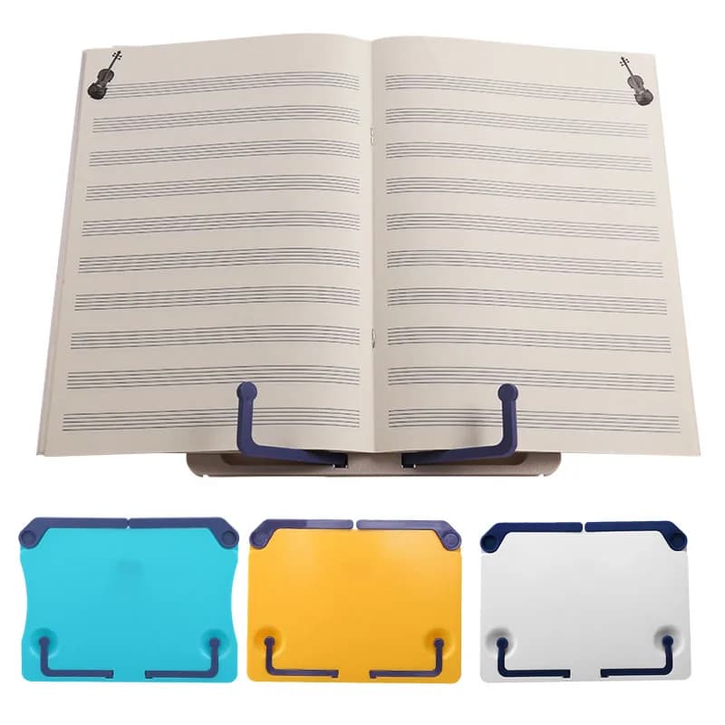 Supporto da lettura portatile Supporto per libri Scaffale per ricette Supporto pieghevole Supporto per libri di cucina Organizzatore Fermalibri per tablet ricette per spartito musicale