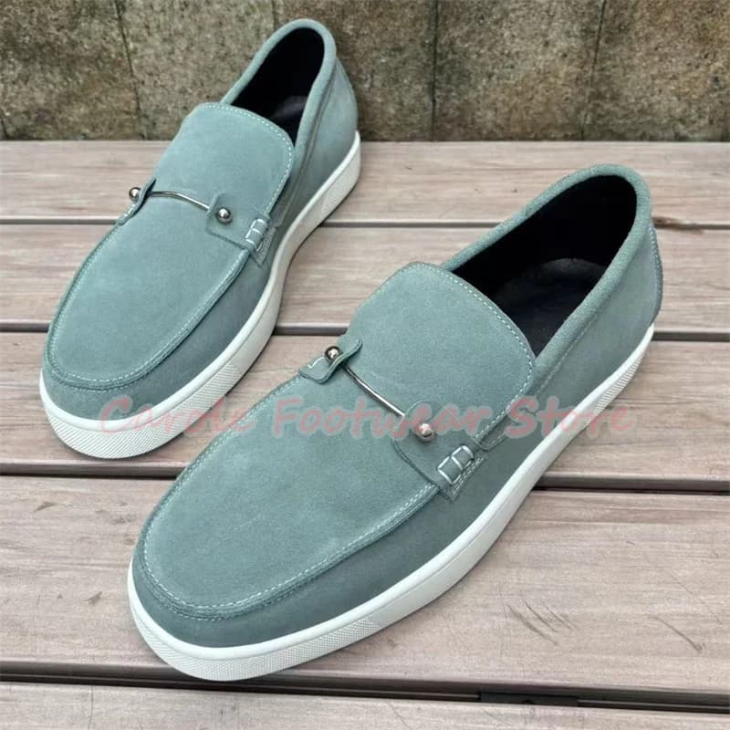 Men's comfortable casual shoes Mocassini brief-on shallow with big bottom for men's footwear