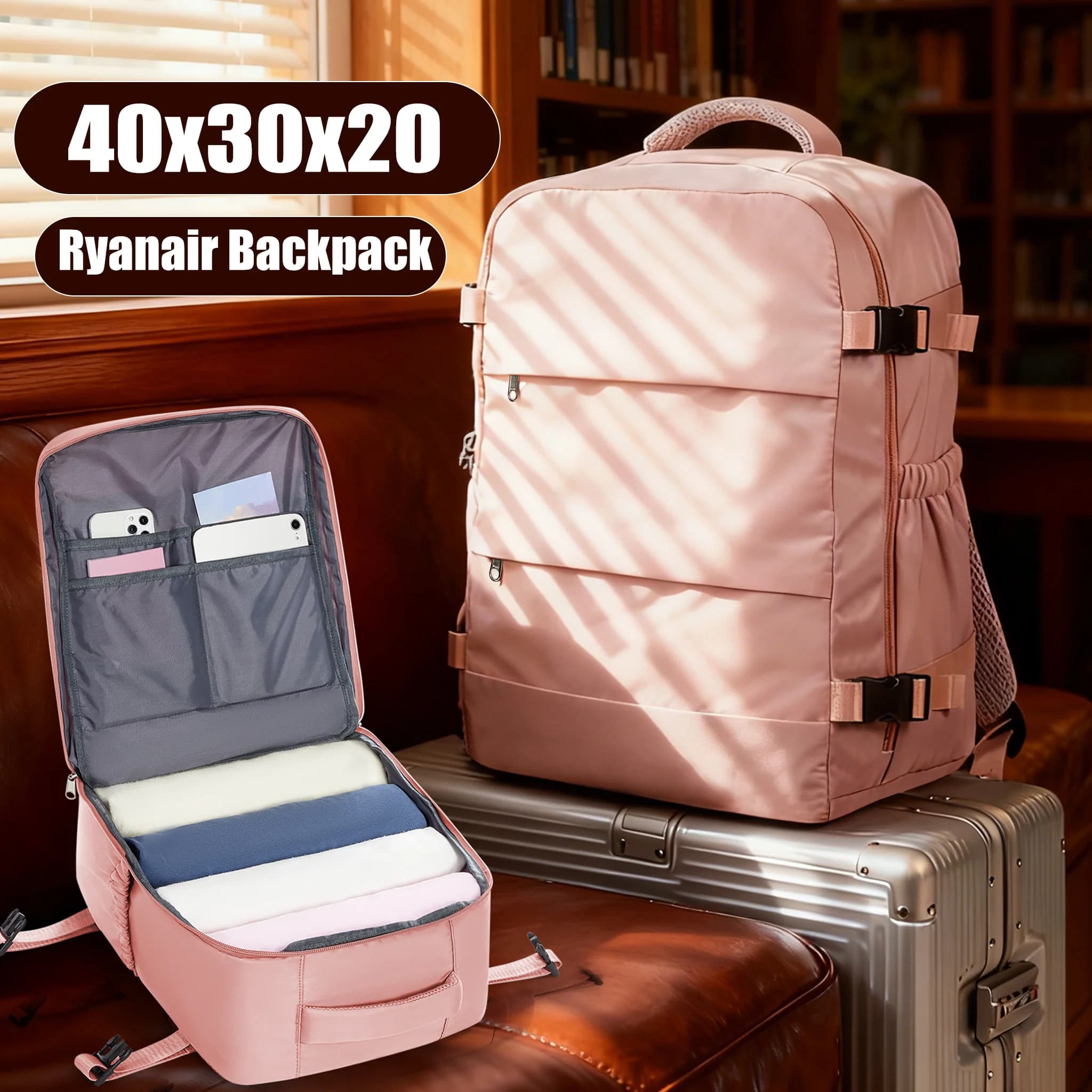 Ryanair Backpack 40x30x20 Cabin bag Travel backpack for man Woman Handbag Laptop backpack for leisure mochila para viaje cabin