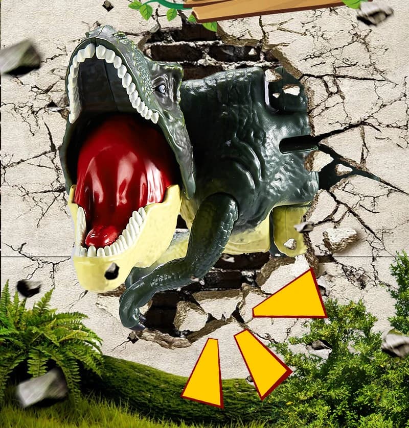 Dinosauri giocattolo da 28 cm per ragazzi, pistola a forma di dinosauro, giocattoli antistress con ruggito e movimento, Zazaza Fidget Toys, regali creativi telescopici per bambini