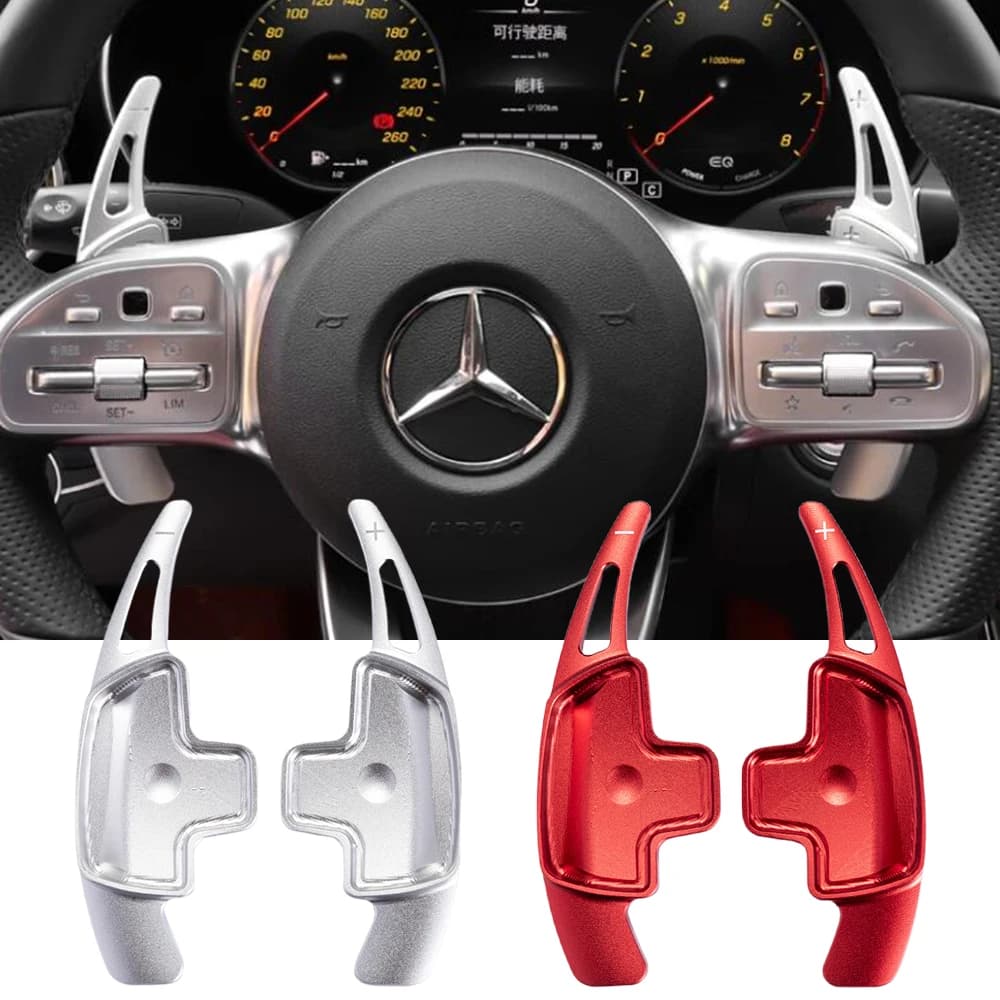 Volante dell'auto paddle shifters Lama del cambio in alluminio per Benz ABCE GLE GLA GLC Classe W176 W205 W246 C117 W218