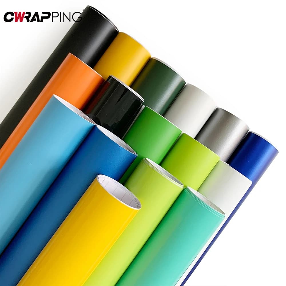 Glossy Matte Wrap Motorcycles Stickers PVC Vinyl Wrap Foil Self Adhesive Film Bubble Free Car Window Trim Decal Car Accessories